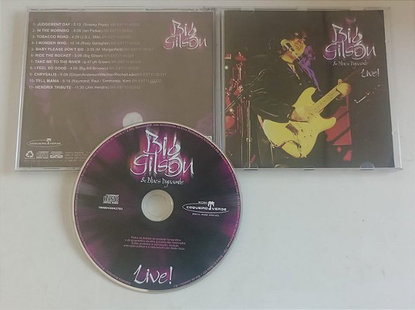 Cd Live ! - Big Gilson Interprete Big Gilson And Blues Dynamite [seminovo]