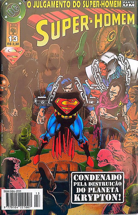 Gibi Super-homem #13 - Formatinho Autor (1997) [seminovo]