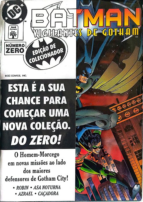 Gibi Batman e os Vigilantes de Gotham #0 - Formatinho Autor (1996) [seminovo]