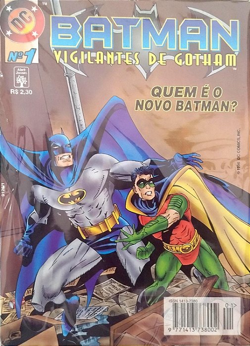 Gibi Batman e os Vigilantes de Gotham #1 - Formatinho Autor (1996) [seminovo]