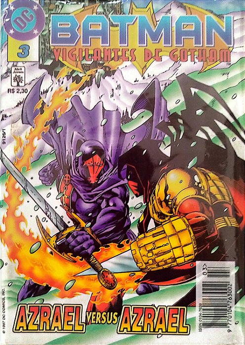 Gibi Batman e os Vigilantes de Gotham #3 - Formatinho Autor (1997) [seminovo]