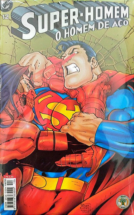 Gibi Super-homem: o Homem de Aço #12 - Formatinho Autor (2000) [seminovo]