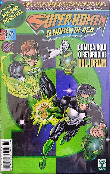 Gibi Super-homem: o Homem de Aço #5 - Formatinho Autor (1999) [seminovo]