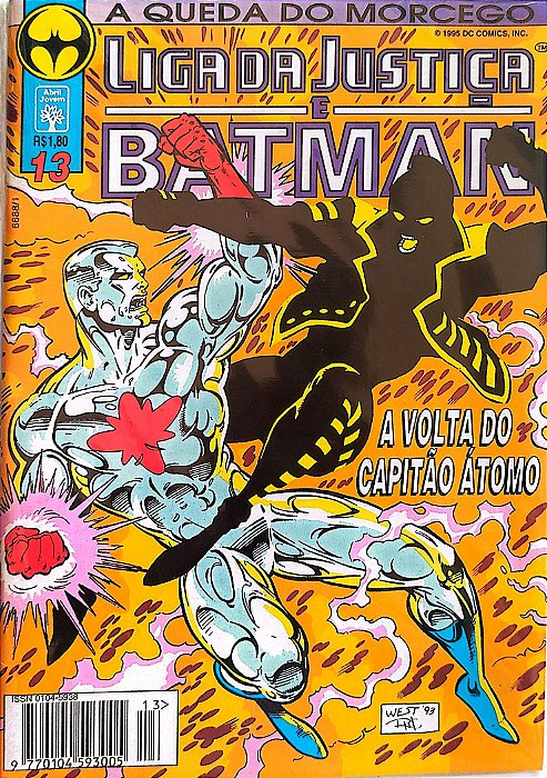 Gibi Liga da Justiça e Batman #13 - Formatinho Autor (1995) [seminovo]