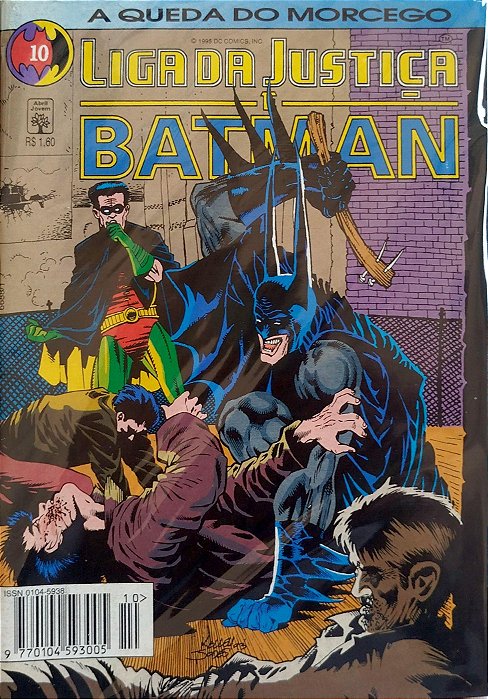 Gibi Liga da Justiça e Batman #10 - Formatinho Autor (1995) [seminovo]