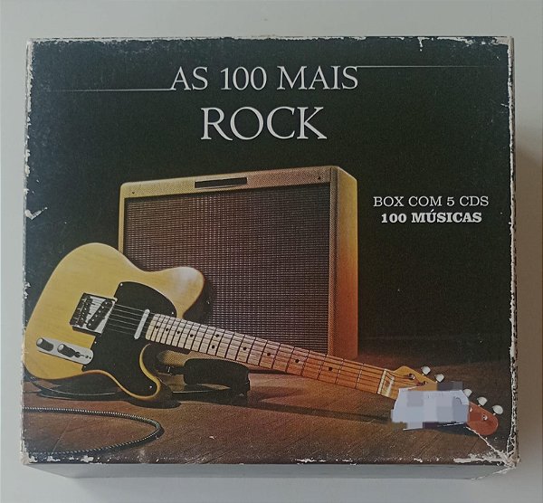 Cd Box as 100 Mais Rock [coletânea 5 Cds] Interprete Vários Artistas (2015) [usado]