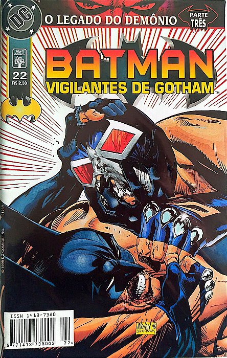 Gibi Batman e os Vigilantes de Gotham #22 - Formatinho Autor (1998) [seminovo]