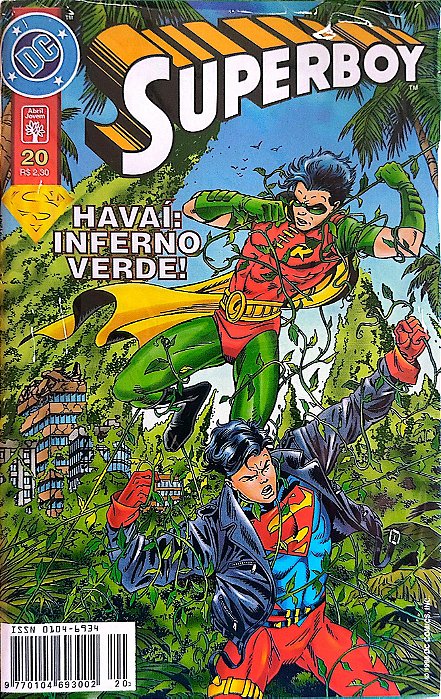 Gibi Superboy #20 - Formatinho Autor (1998) [seminovo]