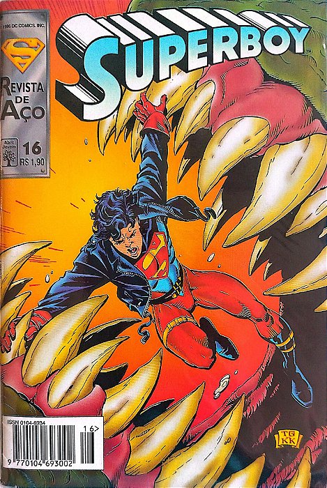 Gibi Superboy #16 - Formatinho Autor (1996) [seminovo]