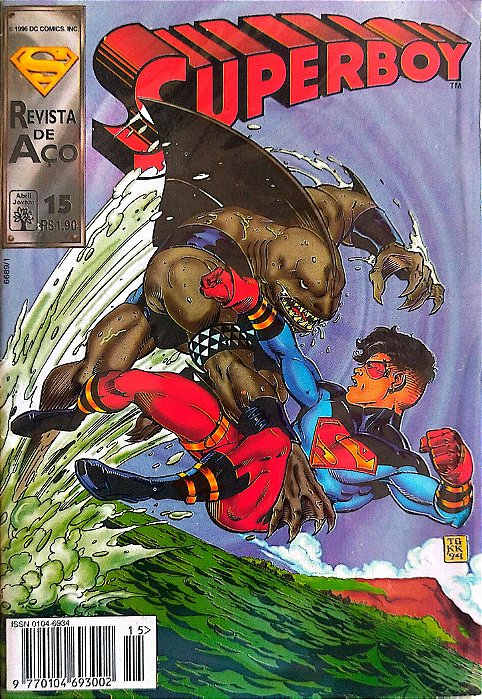 Gibi Superboy #15 - Formatinho Autor (1996) [seminovo]