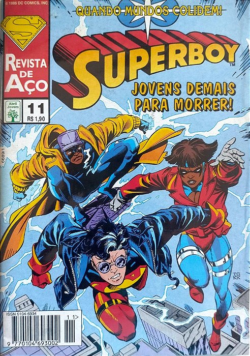Gibi Superboy #11 - Formatinho Autor (1995) [seminovo]