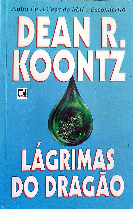 Livro Lágrimas do Dragão Autor Koontz, Dean (1995) [usado]