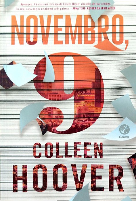 Livro Novembro, 9 Autor Hoover, Colleen (2022) [seminovo]
