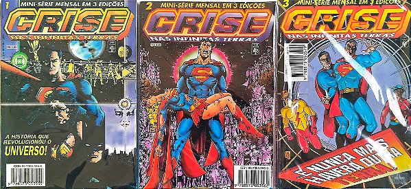 Gibi Crise nas Infinitas Terras - Mini-série Completa em 3 Edições - Formatinho Autor (1989) [seminovo]