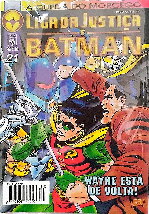 Gibi Liga da Justiça e Batman #21 - Formatinho Autor (1996) [usado]