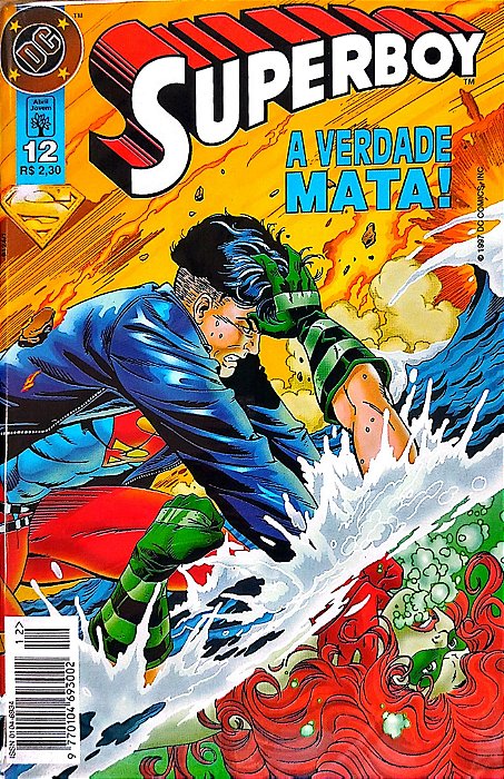 Gibi Superboy #12 - Formatinho Autor (1997) [seminovo]