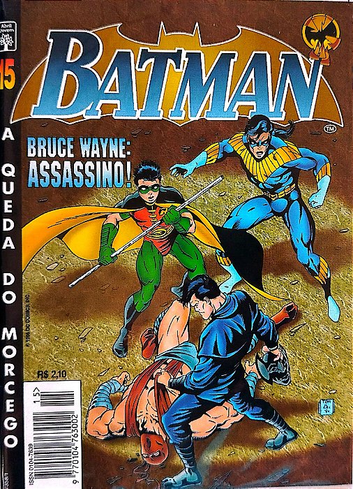 Gibi Batman #15 - Formatinho Autor (1996) [seminovo]