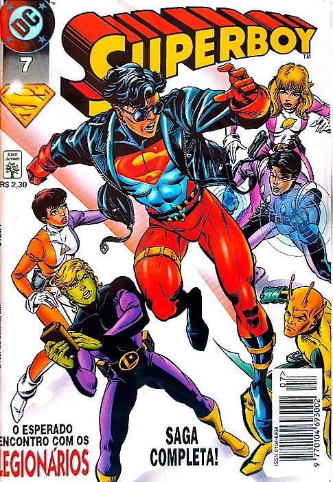 Gibi Superboy #7 - Formatinho Autor (1997) [seminovo]