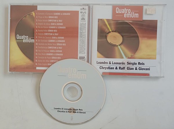 Cd Quatro em um - Sertanejo Coletânea Interprete Vários Artistas (2001) [seminovo]