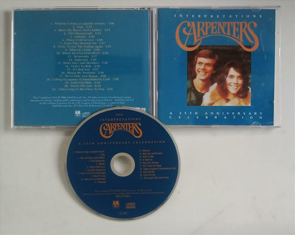 Cd Interpretations: 25th Anniversary Celebration Interprete Carpenters (1994) [usado]