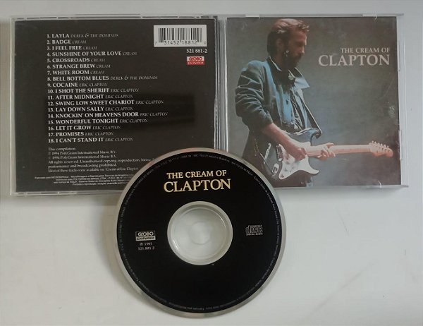 Cd The Cream Of Clapton Interprete Eric Clapton (1995) [usado]