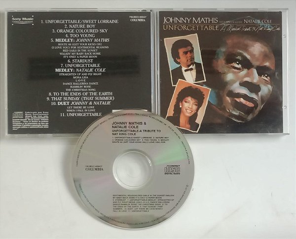 Cd Unforgettable - Tribute To Nat King Colie Interprete Johnny Mathis, Natalie Cole [usado]