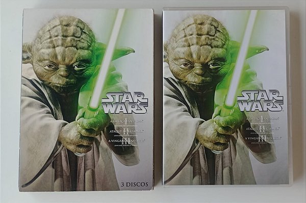 Dvd Star Wars [trilogia Prequel 3 Dvds] Editora George Lucas [usado]
