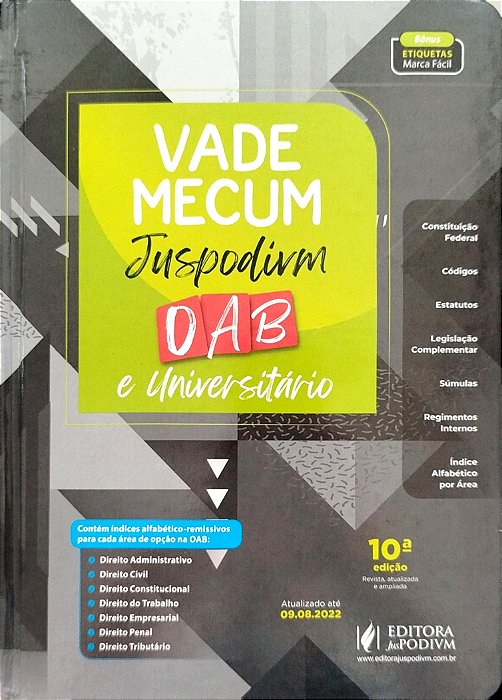 Livro Vade Mecum Jus Podium - Oab e Universitário Autor Vários (2022) [seminovo]