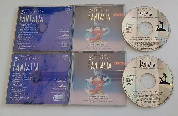 Cd Fantasia [2 Cds] a Obra-prima de Walt Disney Interprete Leopold Stokowski e Orquestra [usado]
