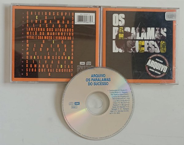Cd Arquivo [coletânea] Interprete os Paralamas do Sucesso (1994) [usado]