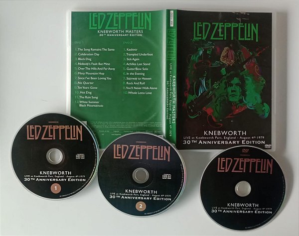 Dvd Led Zeppelin - Live At Koebworth [1 Dvd 2 Cds] Editora [usado]