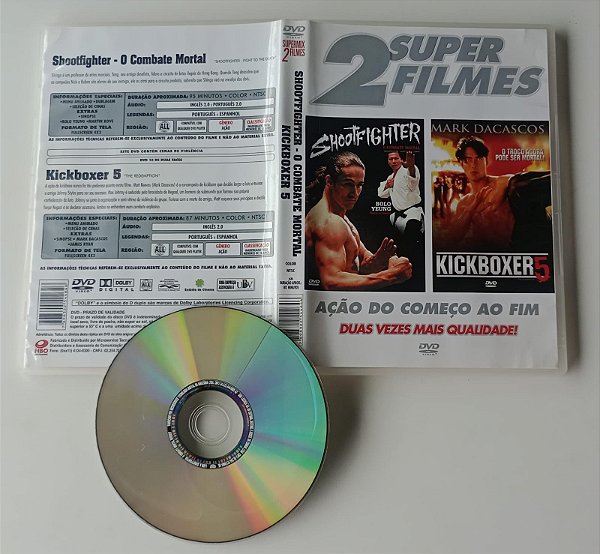 Dvd Shootfighter / Kickboxer 5 [2 Filmes em 1 Dvd] Editora [usado]