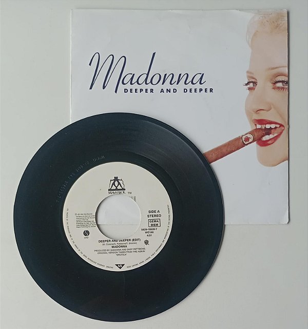 Disco de Vinil Deeper And Deeper [compacto] Interprete Madonna (1992) [usado]