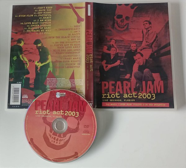 Dvd Pearl Jam - Riot Act 2003 Live Orlando Editora [usado]