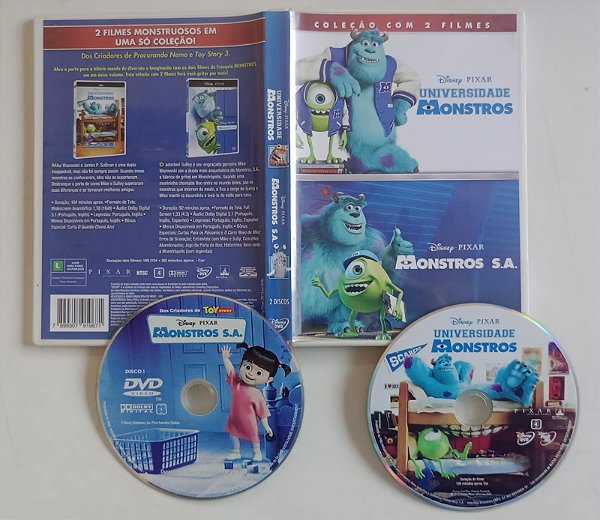 Dvd Monstros S.a. e Universidade Monstros [2 Dvds] Editora [usado]