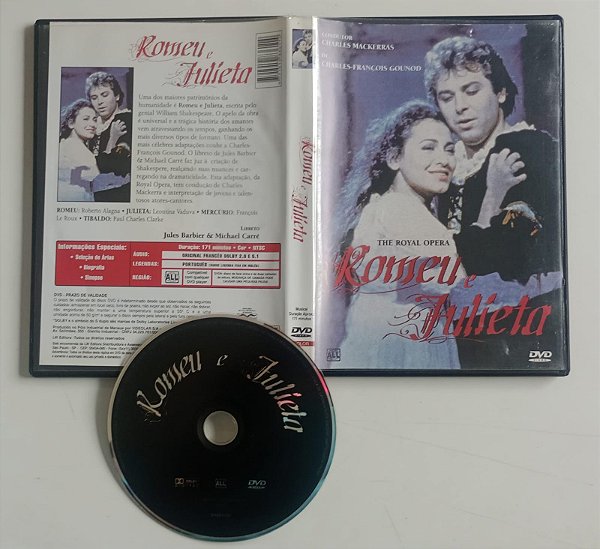 Dvd Romeu e Julieta - Royal Opera Editora [usado]