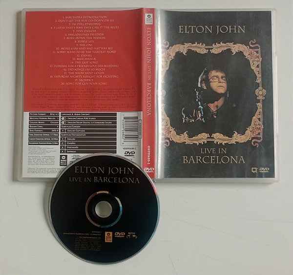 Dvd Elton John - Live In Barcelona Editora [usado]