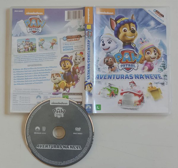 Dvd Paw Patrol - Aventuras na Neve Editora [seminovo]