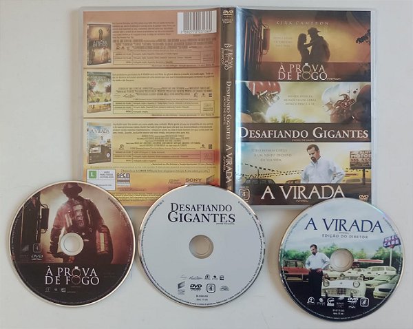 Dvd À Prova de Fogo / Desafiando Gigantes / a Virada Editora Irmãos Kendrick [seminovo]