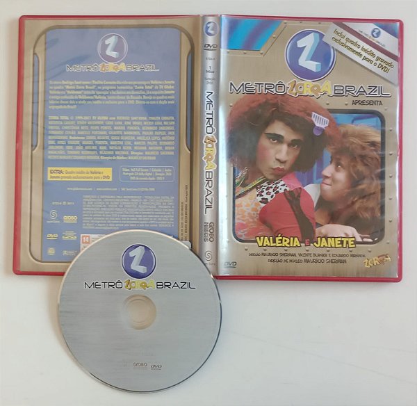 Dvd Valéria e Janete - Zorra Total Editora Maurício Sherman [seminovo]