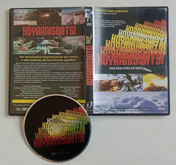 Dvd Koyaanisqatsi: Uma Vida Fora de Equilíbrio Editora Godfrey Reggio [usado]