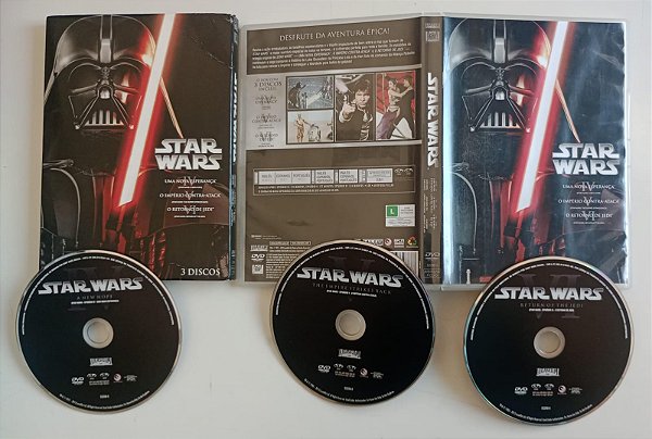 Dvd Star Wars [trilogia Original 3 Dvds] Editora George Lucas [usado]