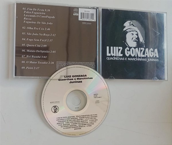 Cd Quadrilhas e Marchinhas Juninas Interprete Luiz Gonzaga (1994) [seminovo]