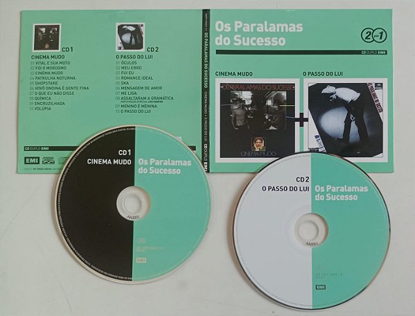 Cd Cinema Mudo / o Passado Lui Interprete os Paralamas do Sucesso (2010) [seminovo]
