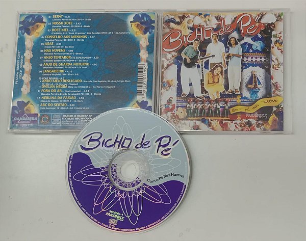 Cd com o Pé nas Nuvens Interprete Bicho de Pé (2001) [usado]