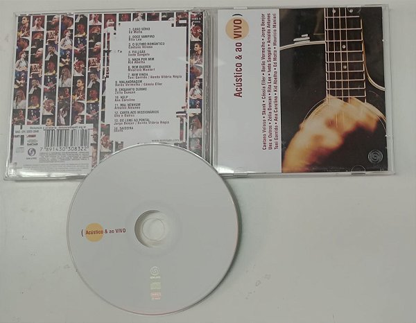 Cd Acústico e ao Vivo Interprete Vários Artistas (2002) [seminovo]