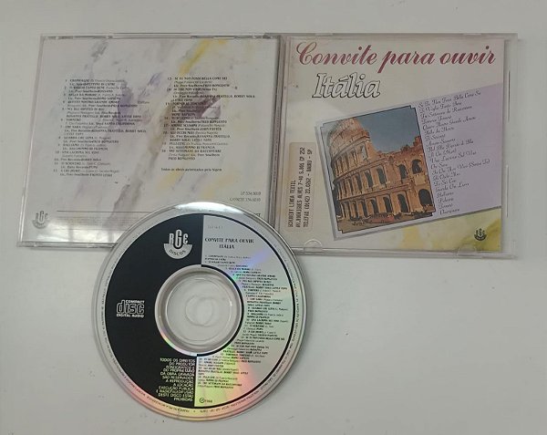 Cd Convite para Ouvir - Itália Interprete Várioss Artistas (1988) [usado]