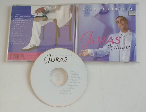 Cd Juras de Amor Interprete Zeca Pagodinho (2000) [usado]