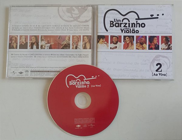 Cd um Barzinho, um Violão ao Vivo 2 Interprete Vários Artistas (2002) [usado]
