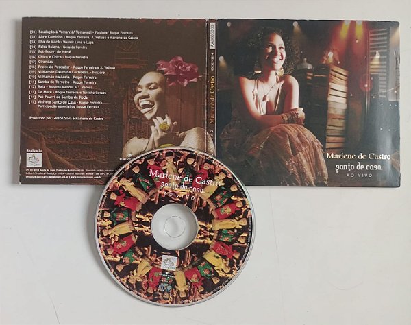 Cd Santo de Casa - ao Vivo Interprete Mariene de Castro (2010) [usado]